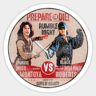 Inigo Montoya Circle Worn Lts Sticker